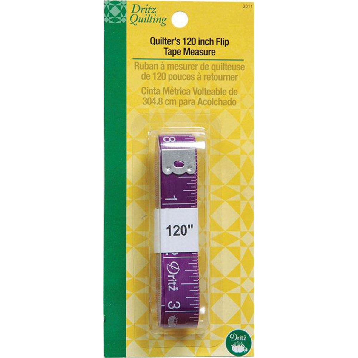 Dritz Quilting Quilter's Flip Tape Measure 5/8"X120"-