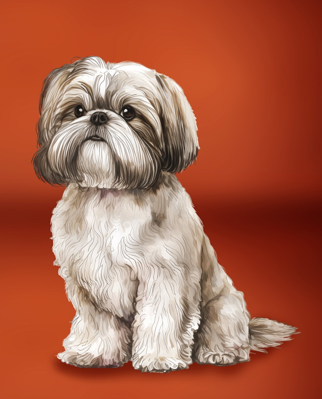 Shih Tzu Panel (35.5" x 45")