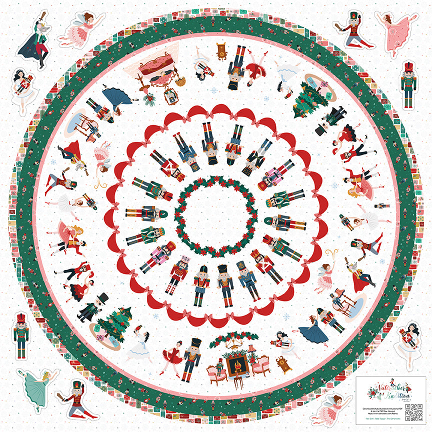 Nutcracker Tradition Home Décor Tree Skirt Panel
