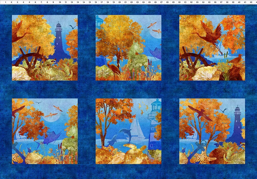 Blue Ridge Fabric Ocean Panels
