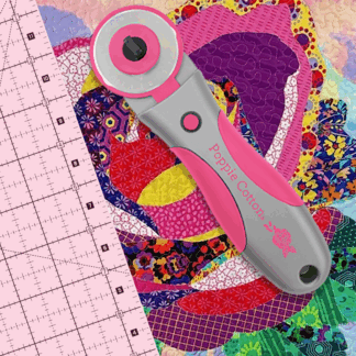 Quilters Select 45mm Rotary Cutter Poppie Cotton Pink