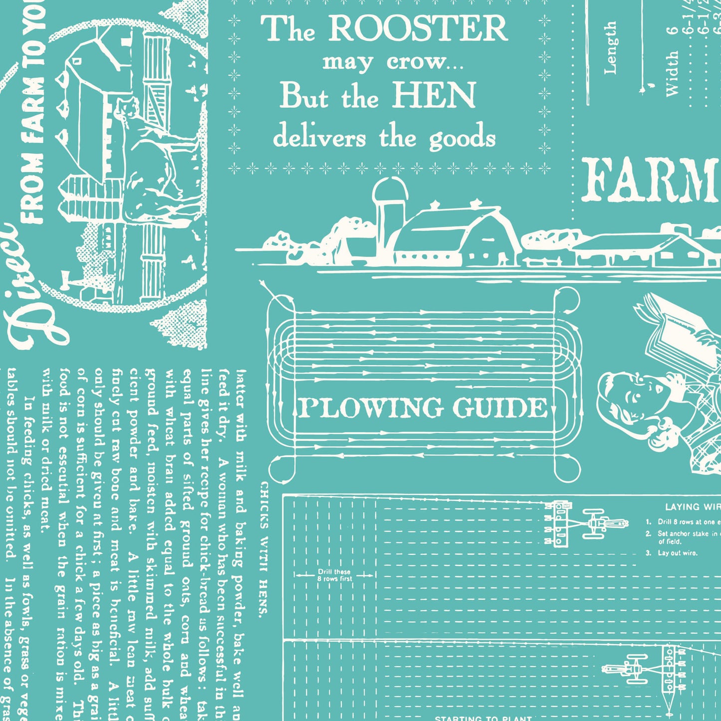 Wide Back Farm Girl Vintage Farm Girl Life Cottage 3-Yard Package