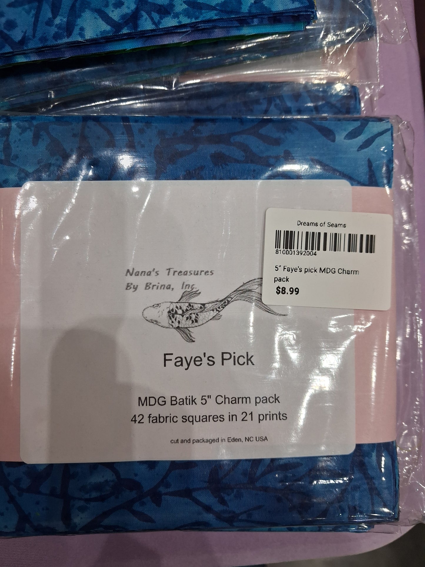 Faye's pick 5" Charm pack.