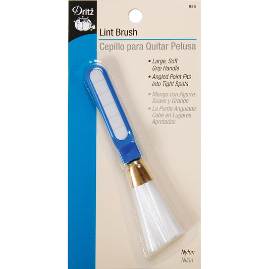 Dritz Nylon Angled-Edge Lint Brush W/ Large Comfort Grip
