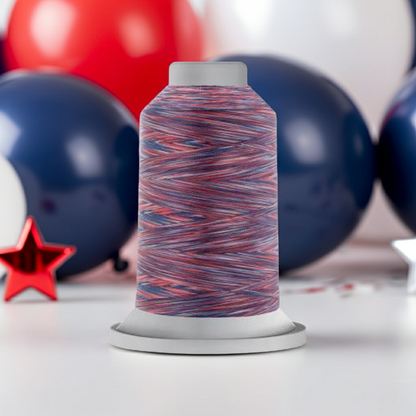 Affinity Variegated Polyester Thread 40wt 3,000yds King Spool Patriot