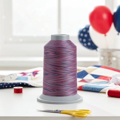 Affinity Variegated Polyester Thread 40wt 3,000yds King Spool Patriot