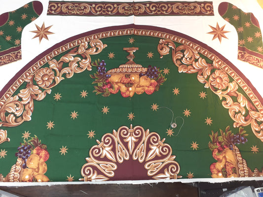 Karen Jarrar, for, Marcus Brothers, Holiday Tree Skirt Panel set,