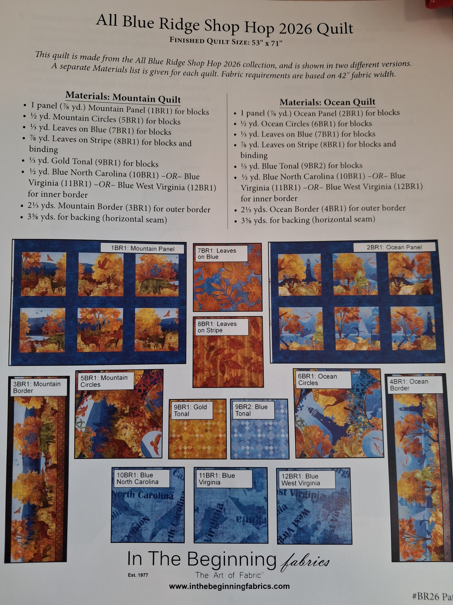 shop hop pattern BR26 Kit