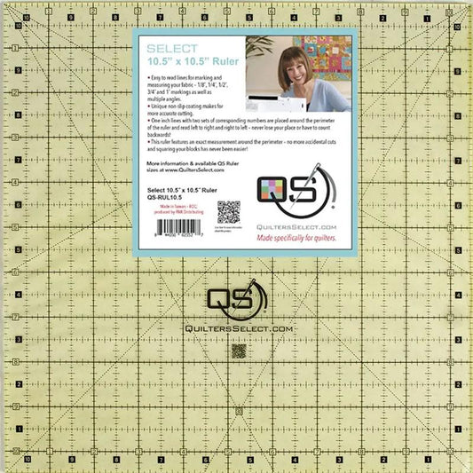 Non Slip Ruler 10.5\ x 10.5\" QS RUL10 5 Quilters Select#1"