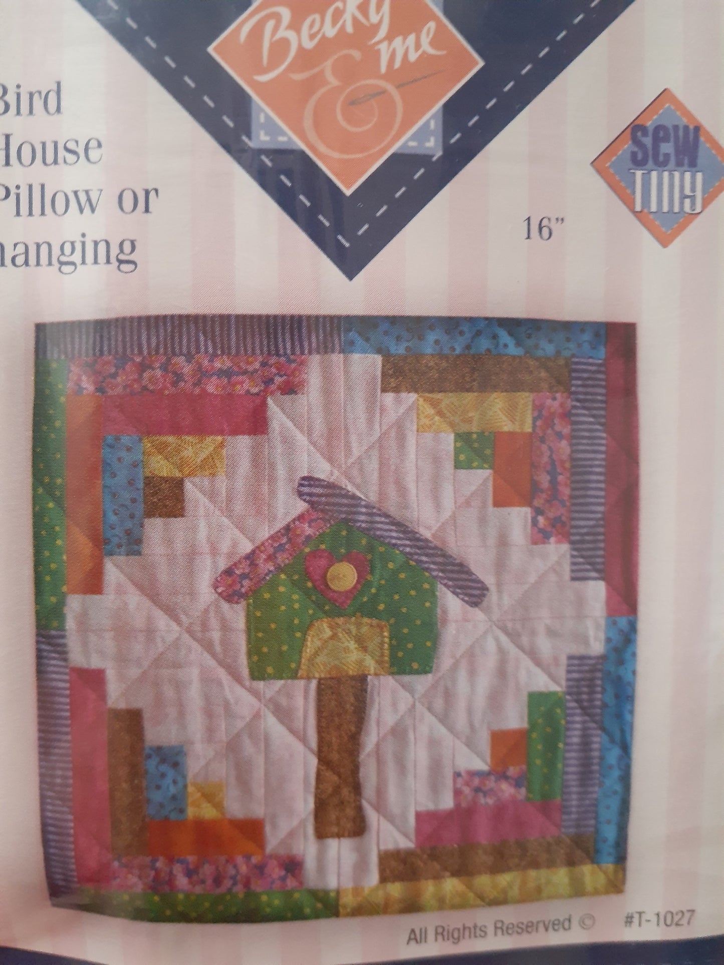 Becky & me Bird House 16" Pillow or Hanging - copy