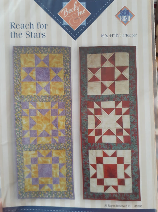 Reach for the Stars – Table Topper Pattern by Becky & me