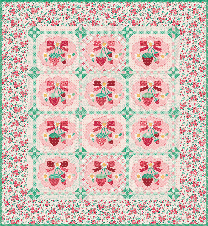 Strawberry Crush Sew Along Quilt Kit