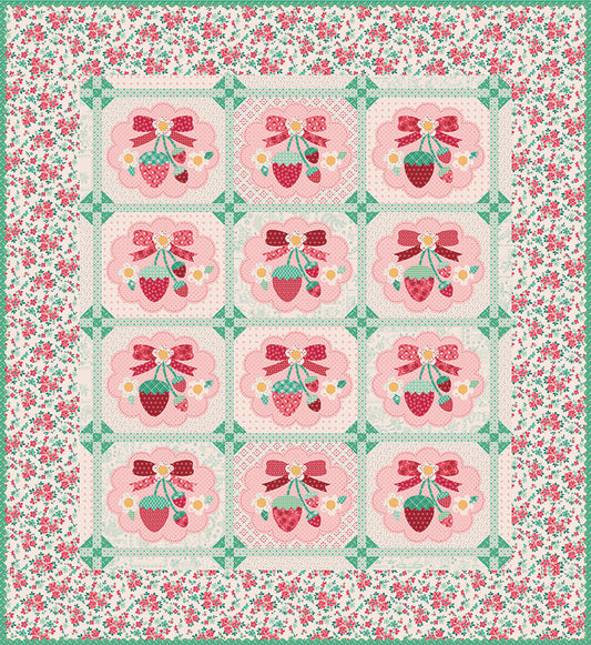 Strawberry Crush Sew Along Quilt Kit