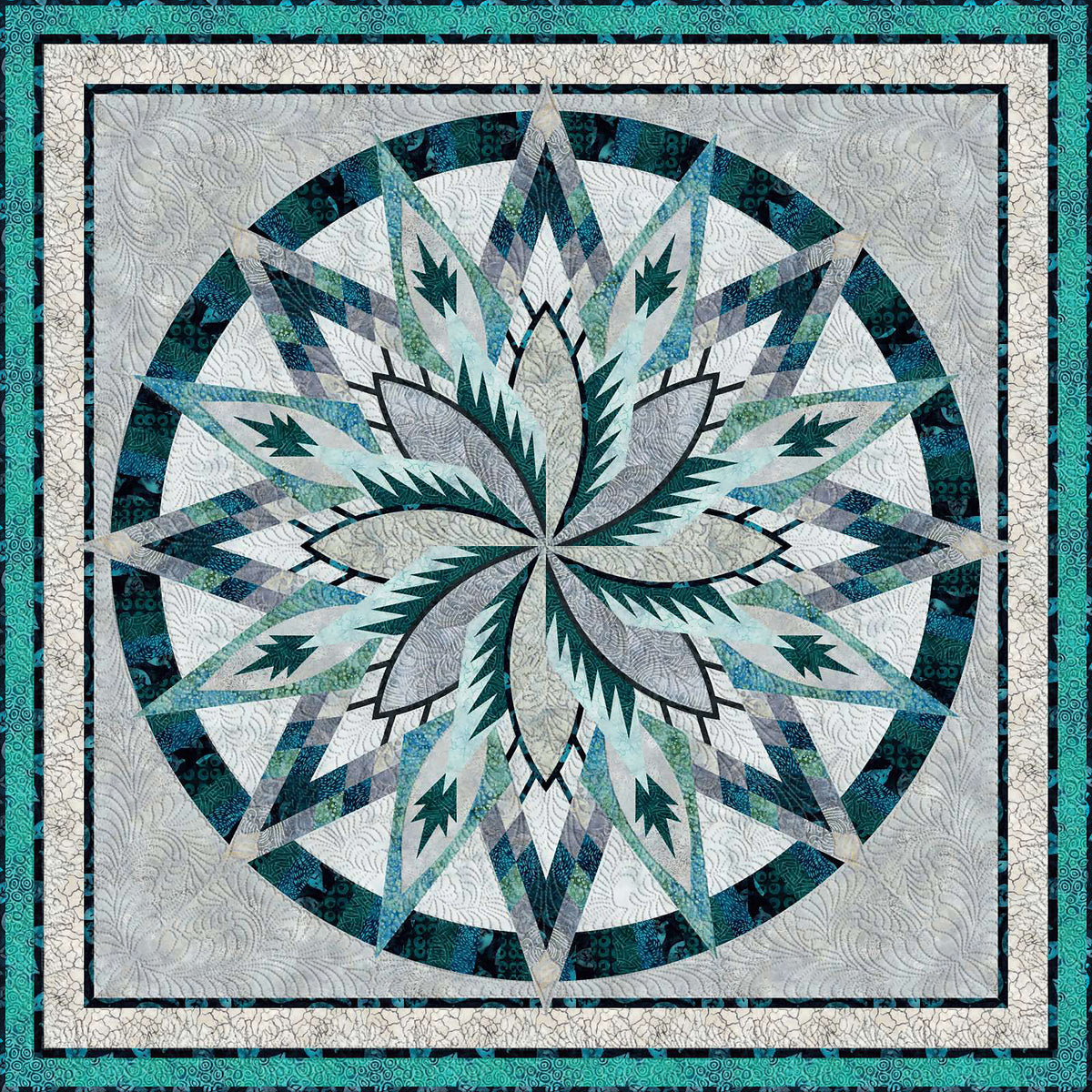 Batiks Silver Shores Quilt Kit