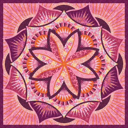 Batiks Cinnamon and Sage Color Crush Quilt Kit
