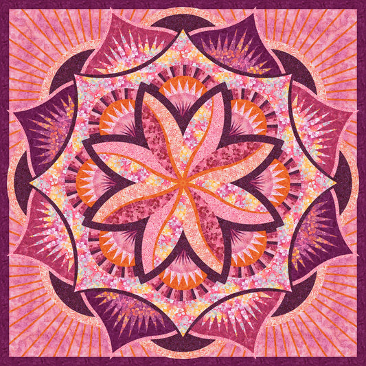 Batiks Cinnamon and Sage Color Crush Quilt Kit