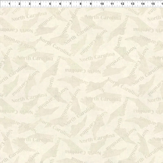 Blue Ridge Fabric Tone on Tone North Carolina in Ivory