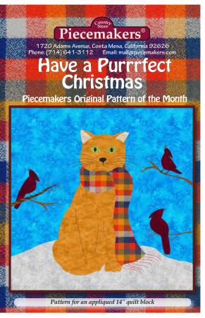 Have a Purrrfect Christmas – Quilt Block Pattern