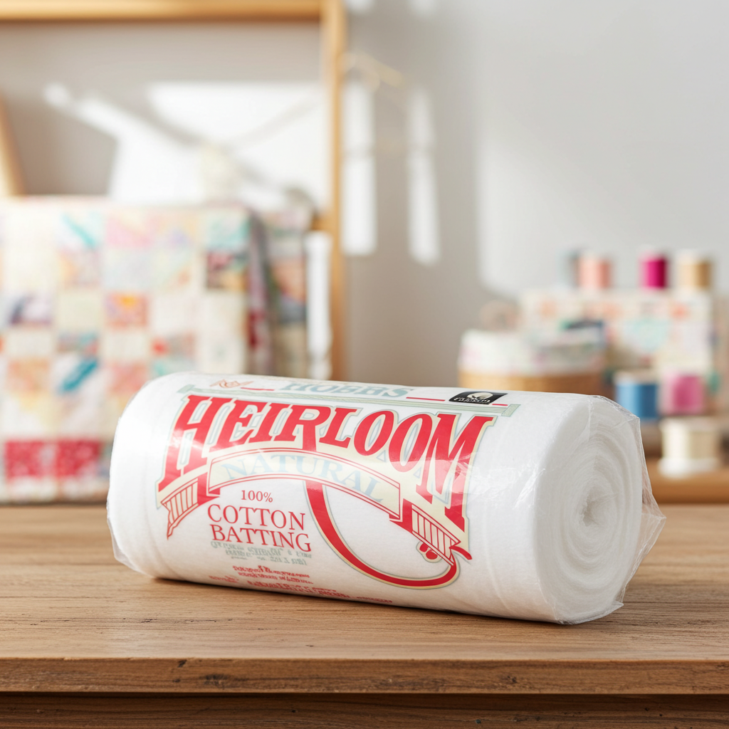 Batting Heirloom Natural Unbleached Cotton with Scrim 90in x 108in