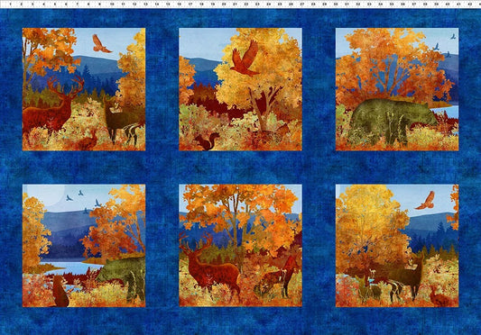 Blue Ridge Fabric Mountains Panel