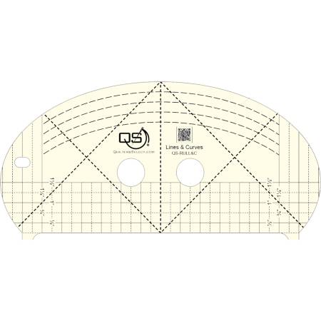 Precision Machine Quilting Ruler: Lines & Curves