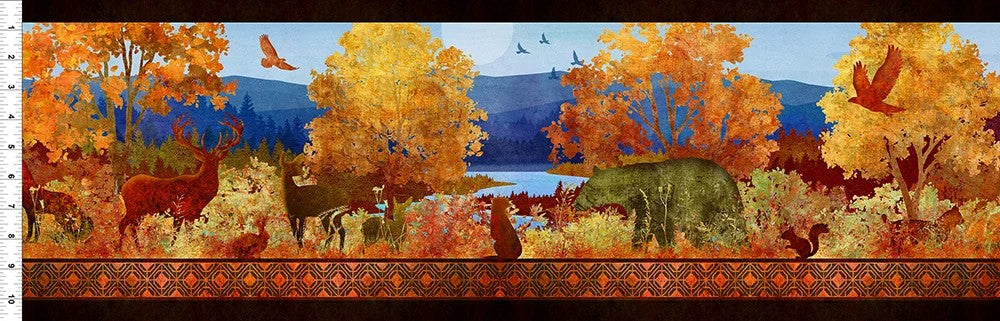 Blue Ridge Fabric Mountain Border