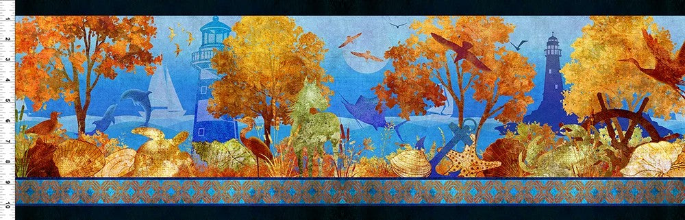 Blue Ridge Fabric Ocean Border