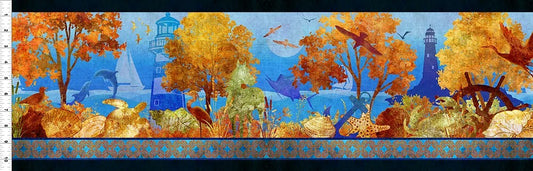 Blue Ridge Fabric Ocean Border