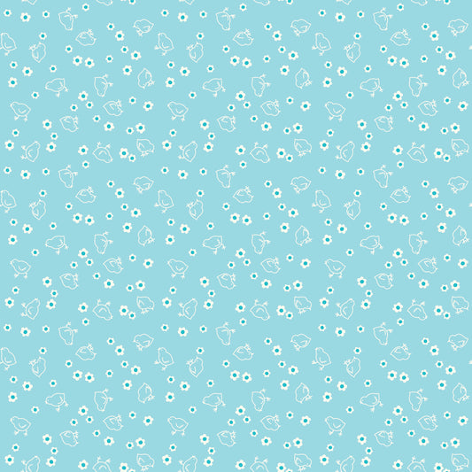 Wide Back Bee Backings & Borders Chick Aqua 3-Yard Package