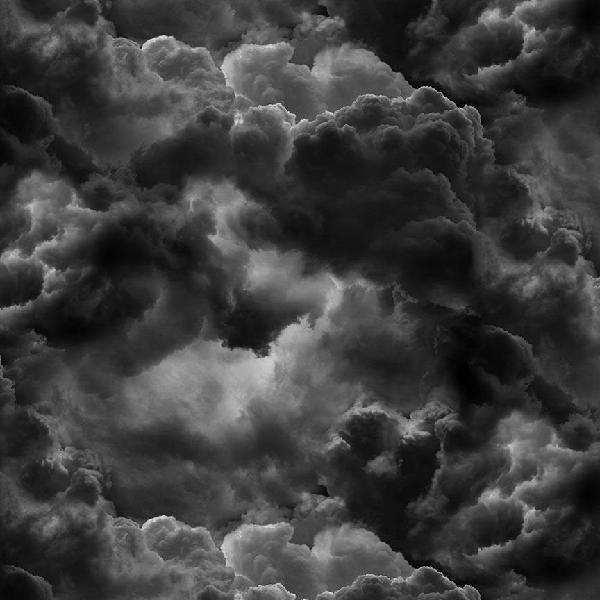 TIMELESS TREASURES Wicked CD2769 Cloud - Dark Clouds Sky