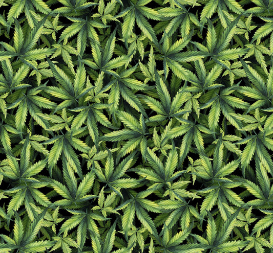 Marijuana Plant Packed 44"/45" David Textiles
